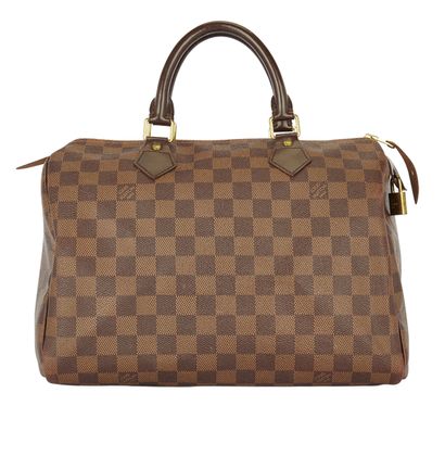 Louis Vuitton Damier Ebene Speedy 30, front view